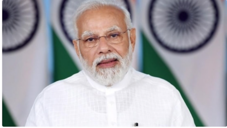 PM Modi hits out at Congress for wearing black clothes to parliament