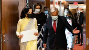 Ruchira Kamboj: Indian ambassador presents with her Credentials