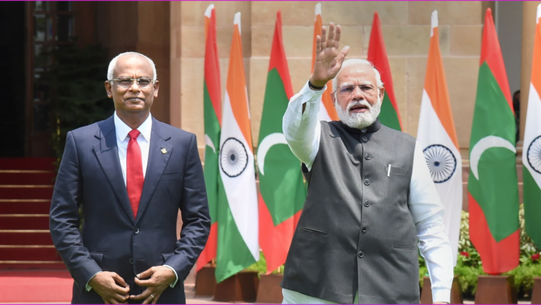 Maldives President Meets PM Modi In New Delhi