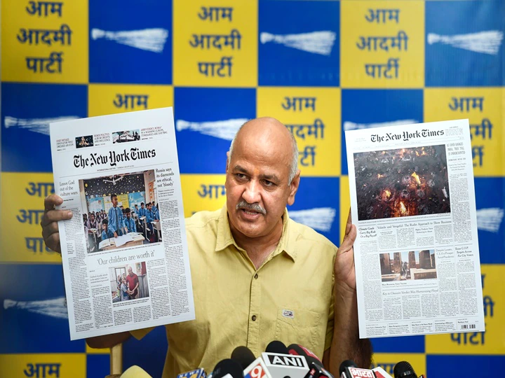 Manish Sisodia claims that the BJP and AAP will face off in the 2024 elections