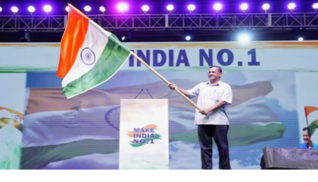 Arvind Kejriwal announces the “Make India no.1” mission and urges all parties to work together toward the mission