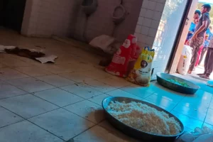 the Food kept on toilet floors getting served to kabaddi players , the officer gets suspended the Food kept on toilet floors getting served to kabaddi players , the officer gets suspended - Asiana Times