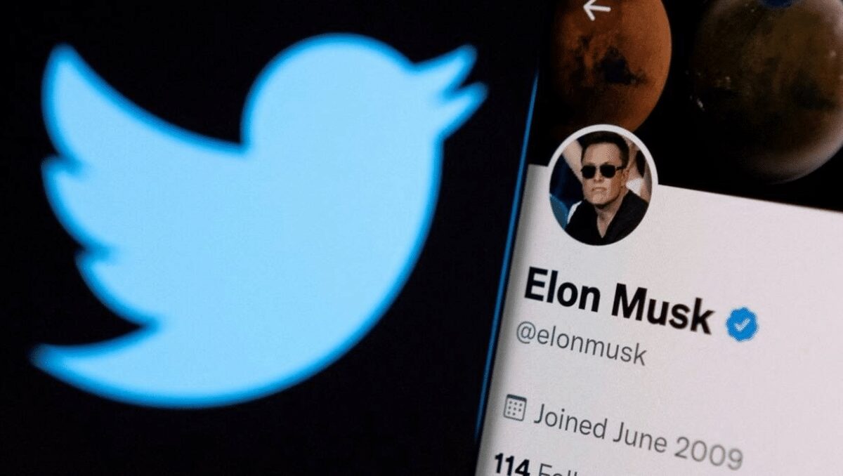The old blue tick on Elon Musk's Twitter Account