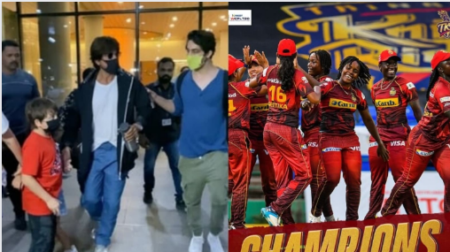 Shah Rukh Khan and Aryan Khan celebrate after Trinbago Knight Riders win the WCPL: This is a very special victory. - Asiana Times