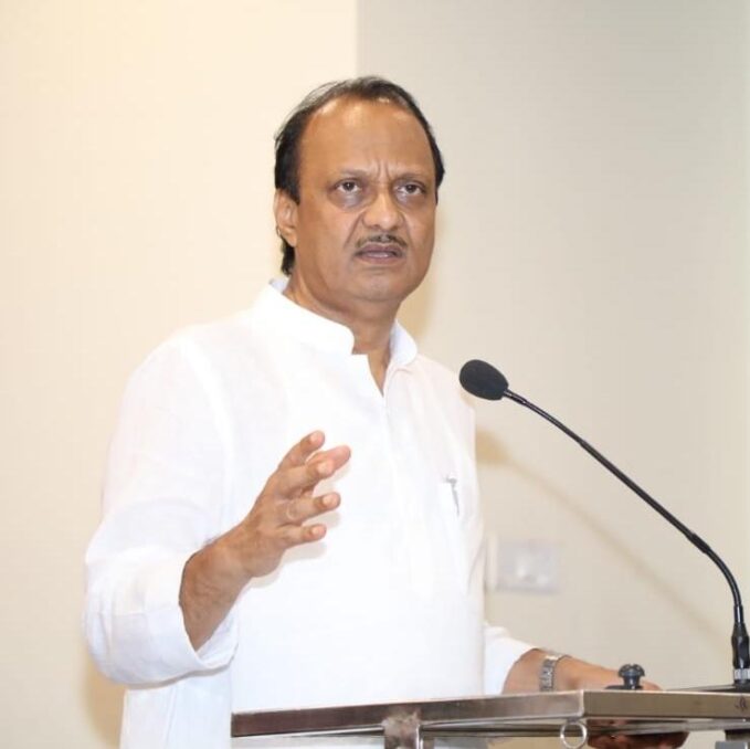 Ajit Pawar leaves the National Congress Party's national convention after a Disagreement.