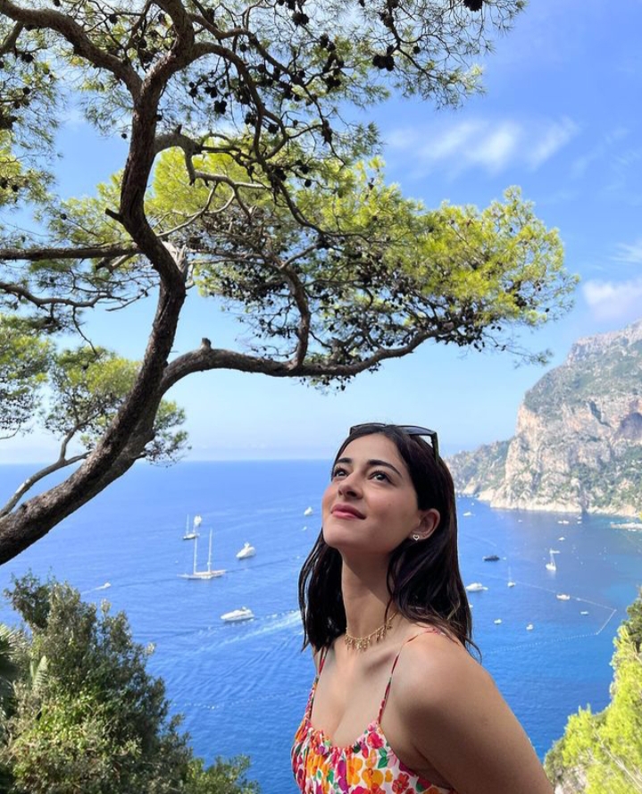 Ananya Panday enjoying a holiday in Capri, Italy.