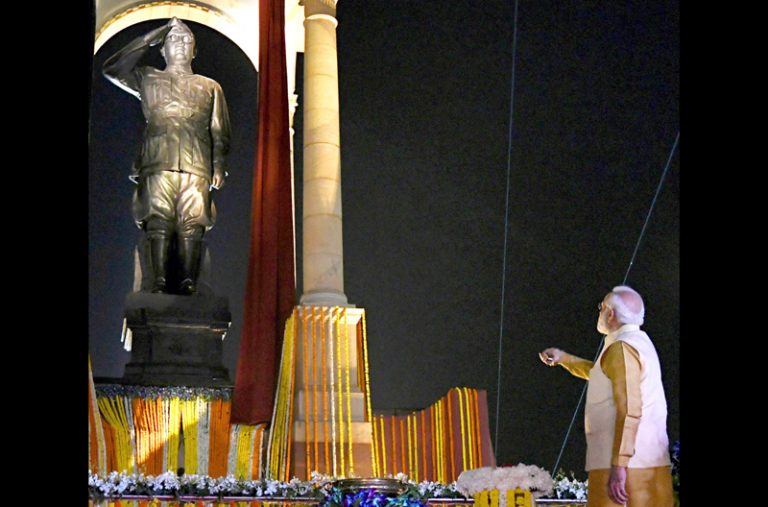 New Central Vista Avenue was inaugurated and the most awaited Netaji statue unveiled