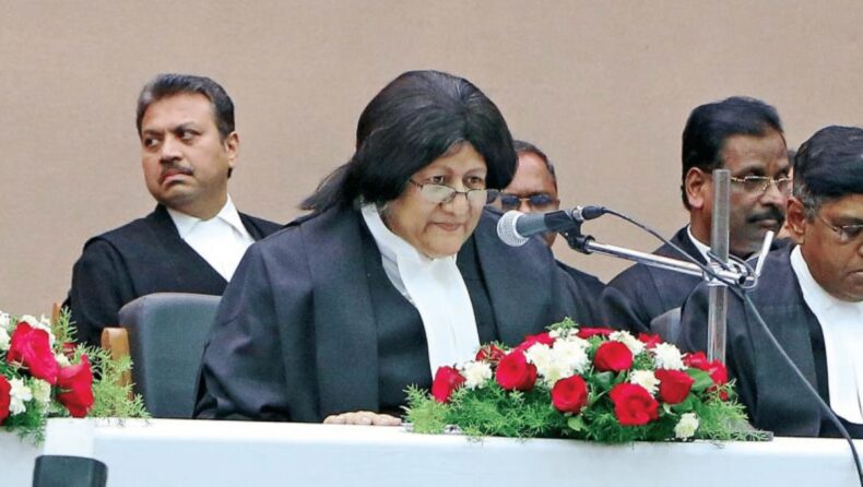 Justice Indira Banerjee, a Supreme Court justice, departs with the advice "do not give up or feel disheartened