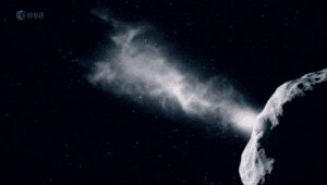 Images of an asteroid hit captured by the NASA