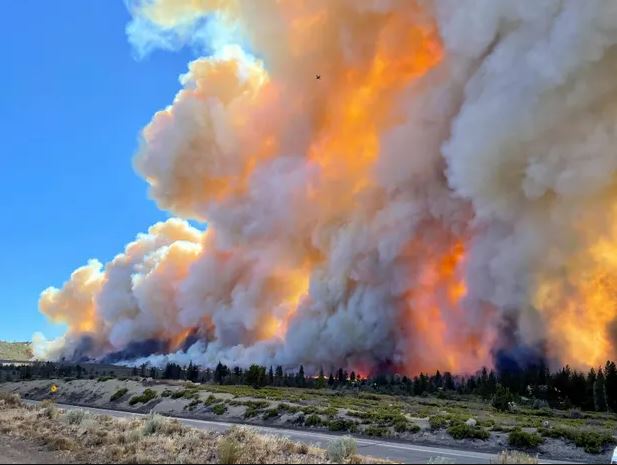 California's latest wildfires burning out of control.