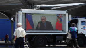 How are the Ukraine victories being portrayed by pro-Russian media?