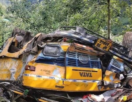 ￼Overloaded minibus crashes down steep gorge in Poonch, J&K, leaving 11 people dead and 25 injured. - Asiana Times