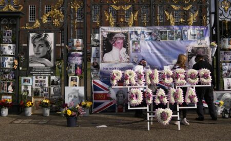 Fans gather to mark Princess Diana's 25th death anniversary.