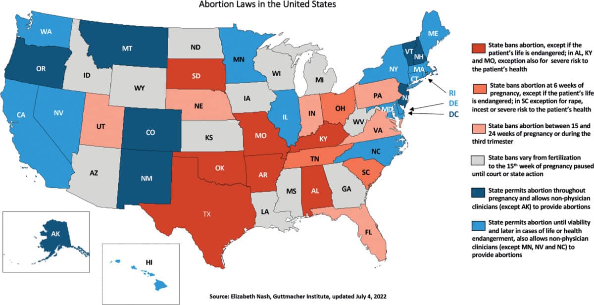 Abortion laws in United States