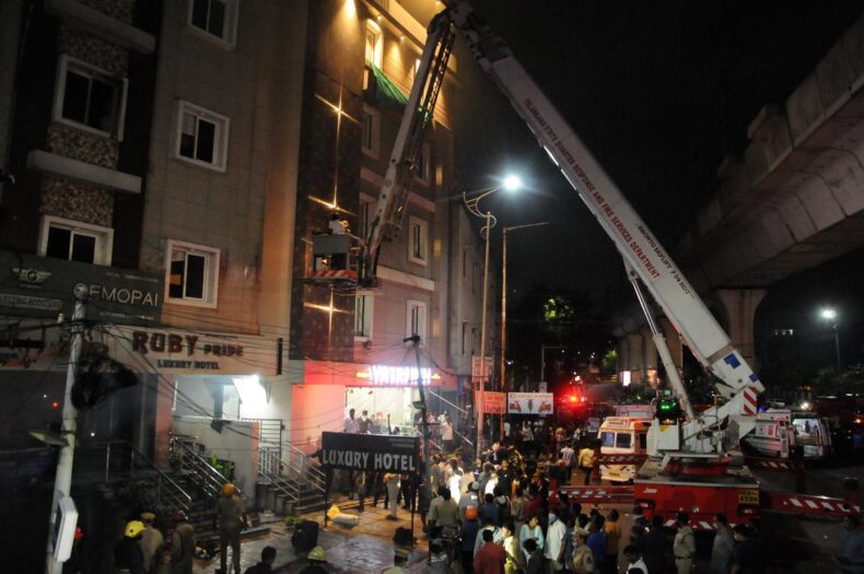 8 dead, 13 hurt in hotel fire at Secunderabad