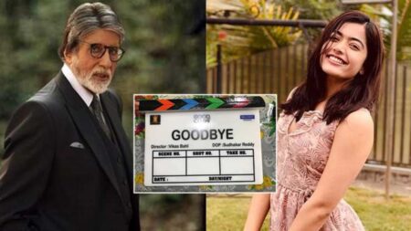 Rashmika Mandanna and Amitabh Bachchan First Poster of the movie “Goodbye” in father-daughter duo Role!!.