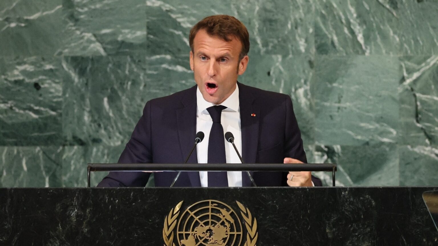 French President supported PM Modi’s words at UNGA