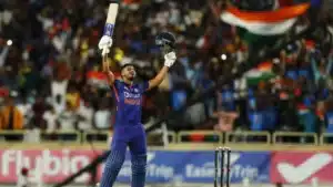 Shreyas Iyer celebrating after his second odi 100(bcci)