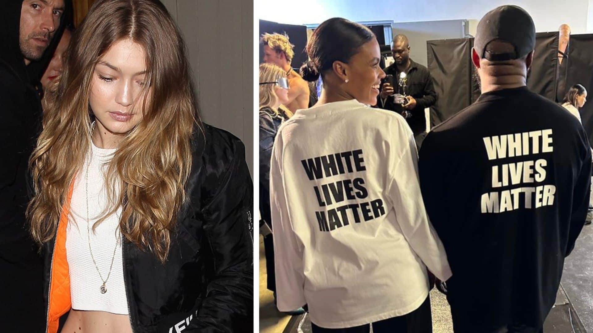 Gigi Hadid lashes out at Kanye West for continuing to bully Vogue's fashion editor.
