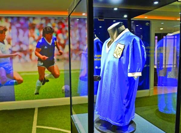 'Hand of God' shirt of Diego Maradona will be on display at the World Cup - Asiana Times