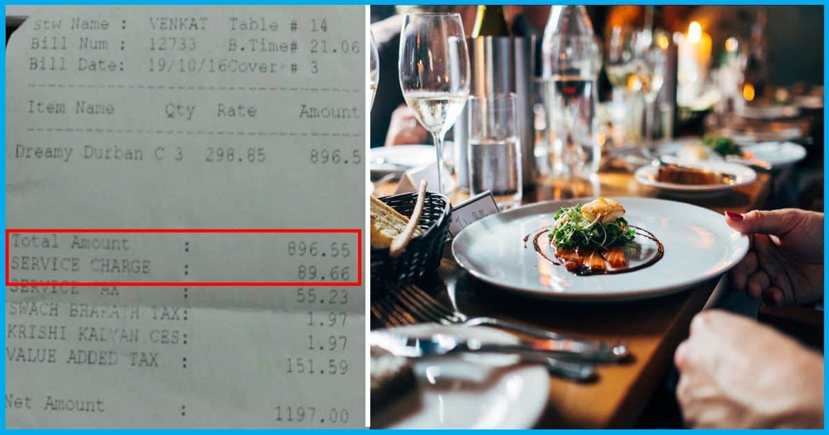 No Legal Basis For Ban On Service Charge In Food Bills: Restaurants' Association - Asiana Times