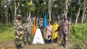 Bangladeshi immigrants are mercifully permitted to cross over by the BSF