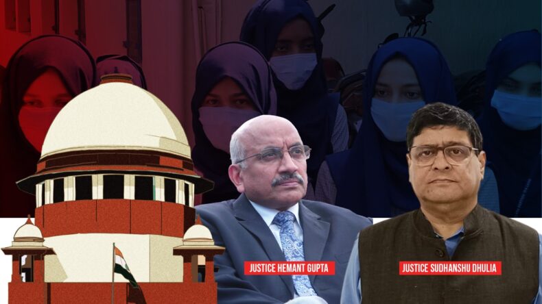 Two Judges on SC brance differed on HIjab Ban
