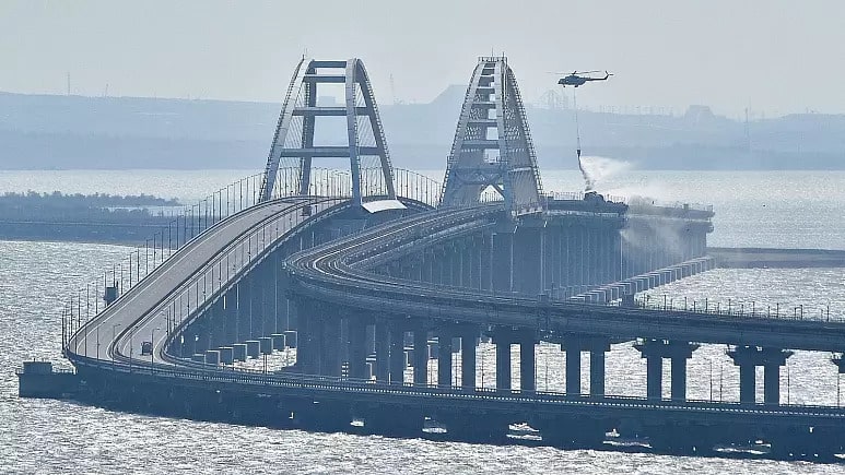 As reported by the Russian security services group FSB, eight individuals, including three Russians, have been apprehended in connection with the Crimean footbridge explosion. - Asiana Times