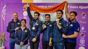 Indian contingent wins 5 Gold medals in ISSF World Championship Team India has won 5 gold medals so far in the ISSF World Championship (PTI)