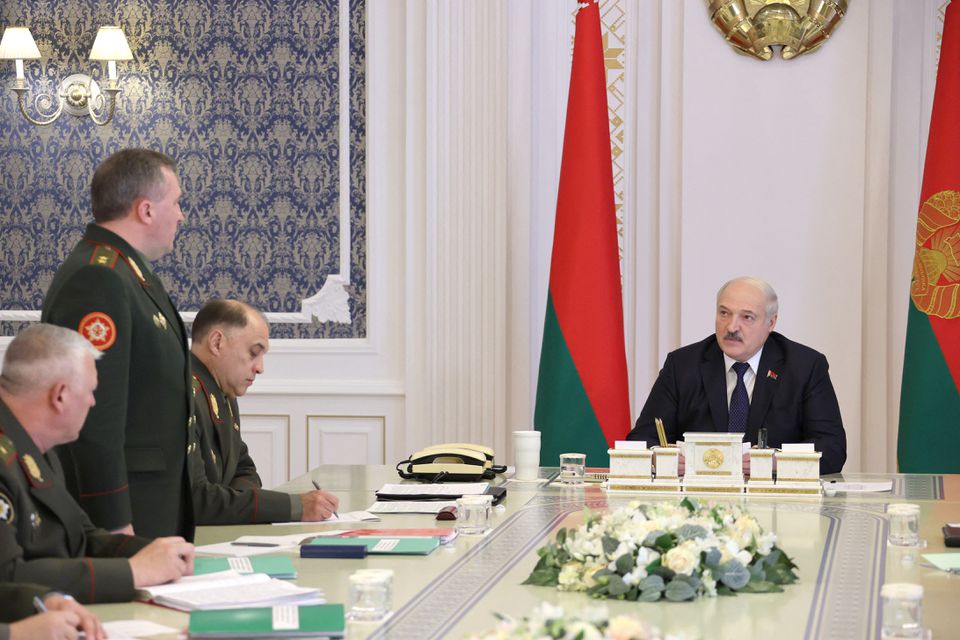 Security meeting headed by Lukashenko in Minsk, Belarus