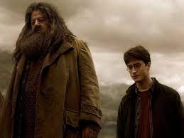 Hagrid with Harry Potter