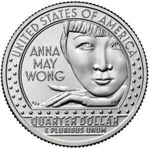 Actress Anna May Wong coin