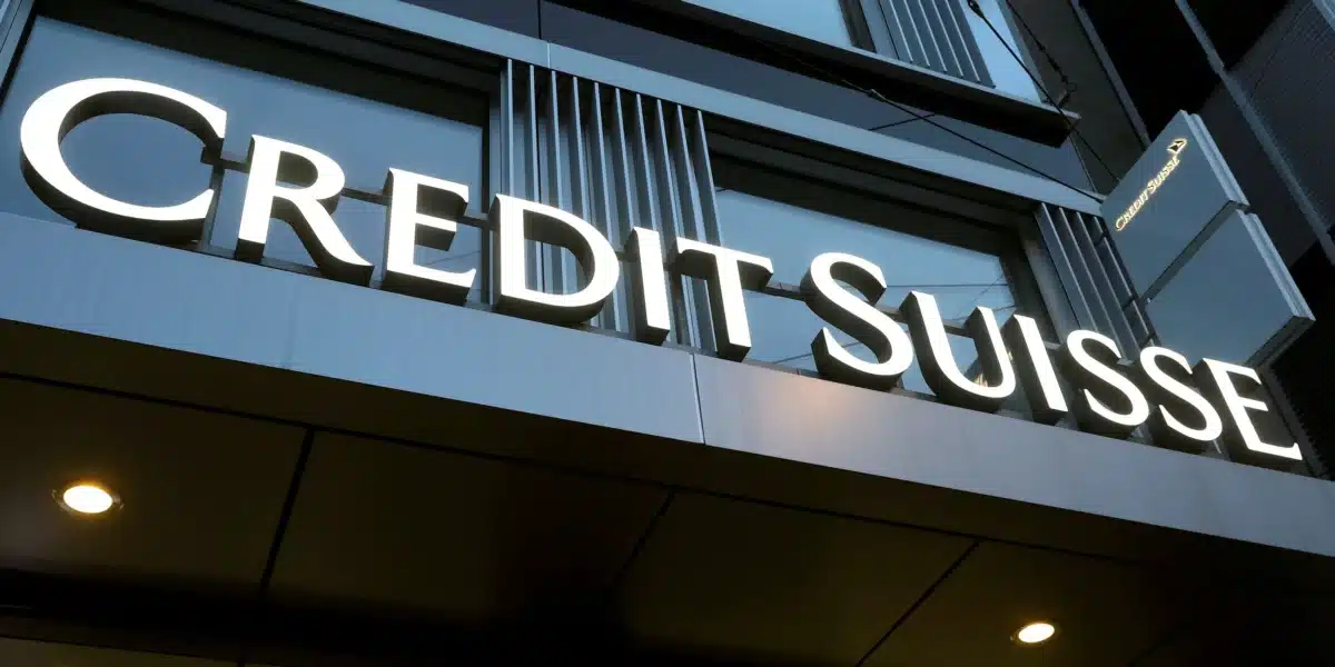 As the bank announces a significant third-quarter loss and a strategic change, its shares of Credit Suisse plunged 12%