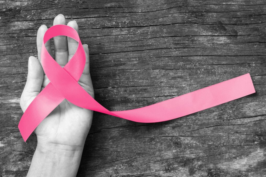 the pink ribbon is used as a mark of Breast cancer awareness