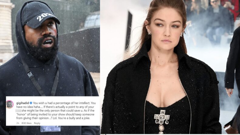 Gigi Hadid calls Kanye West a "Bully and a Joke" for criticizing Vogue editor