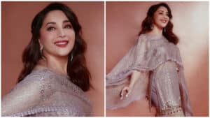 Madhuri Dixit Flaunts Her Tarun Tahiliani Sharara Ensemble ! Shows The Right Way To Dazzle This Wedding Season - Asiana Times