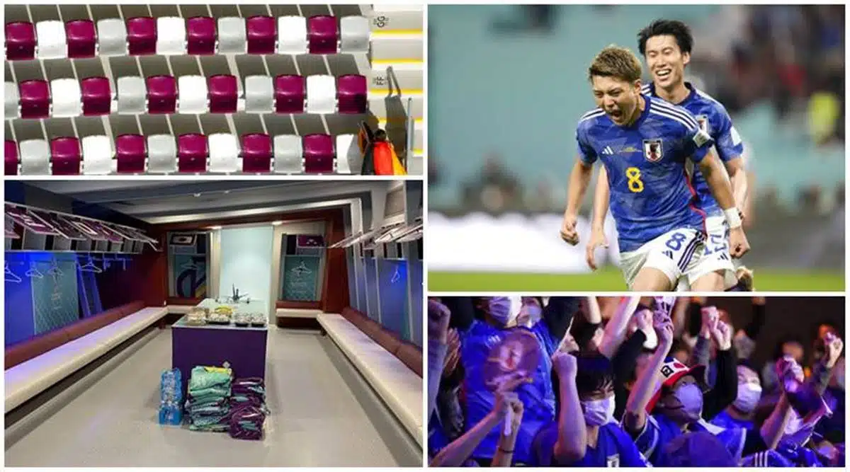 Japan: The spotless victory of Japan and the spotless dressing room & stadium 