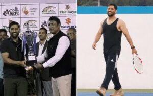 DHONI WON A JSCA TENNIS CHAMPIONSHIP