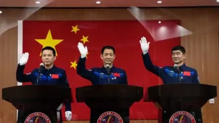 On Tuesday, China is scheduled to launch the Shenzhou-15 spacecraft to its space station. - Asiana Times