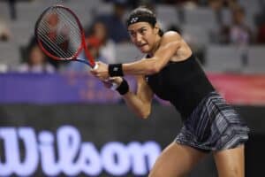CarolineGarcia defeated Sakkari in semifinals of WTA Finals(AP)