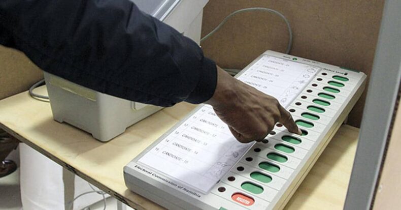 Furor over EVM Machines being found in private vehicle.