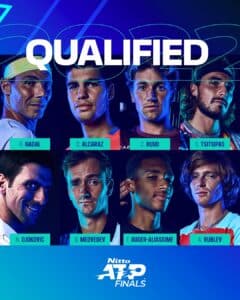 Final 8 of the ATP Finals in Turin after Paris Masters