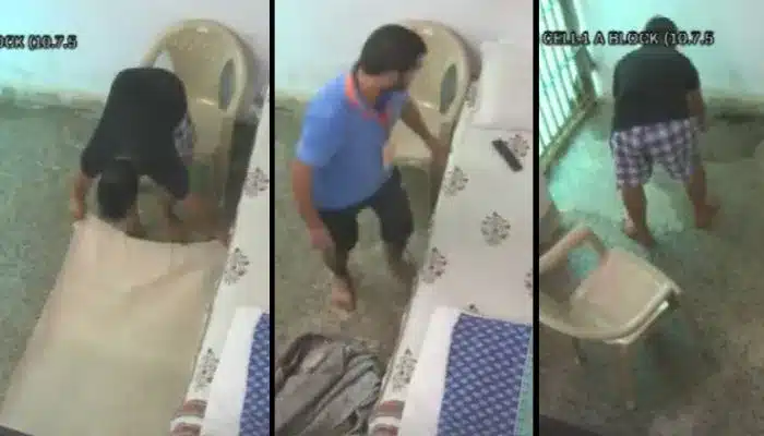 One more new video emerges where unknown men can be seen cleaning Satyendra Jain's prison cell. - Asiana Times