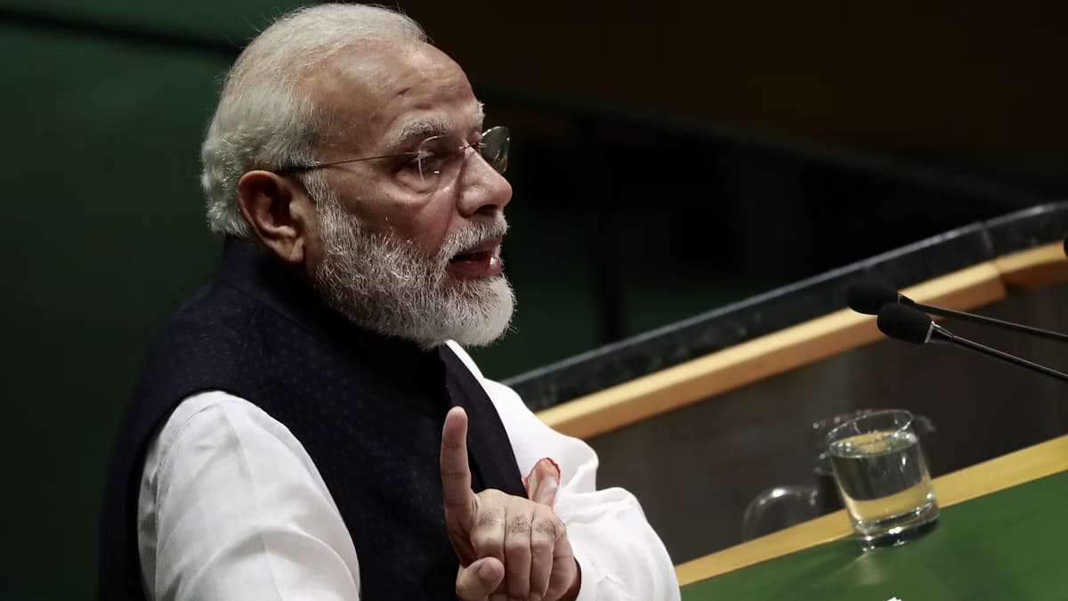 French President supported PM Modi’s words at UNGA