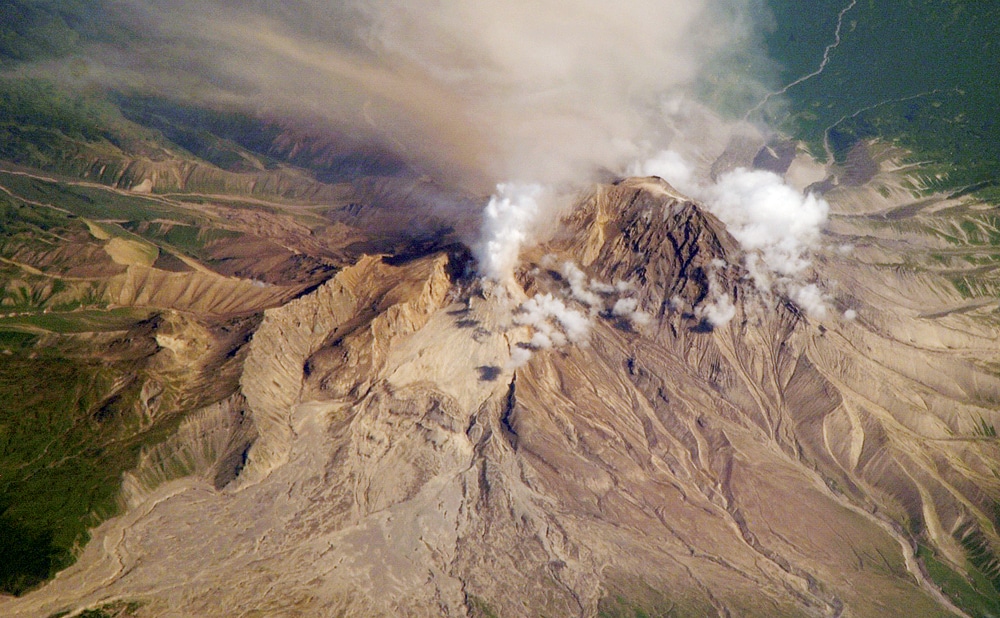 Volcano in East Java, Indonesia