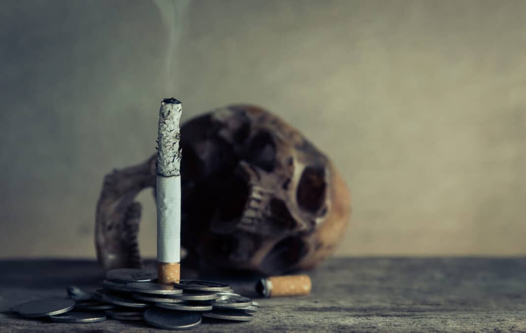 Smoking can affect bones