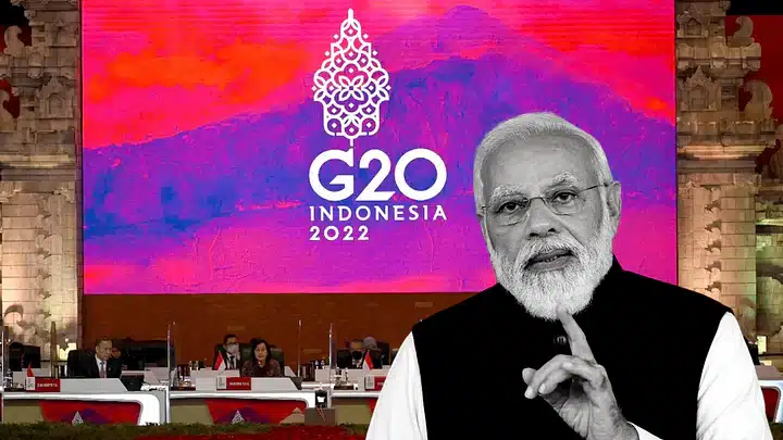 This Images shows that Modi have attended the 17th g20 summit in Bali