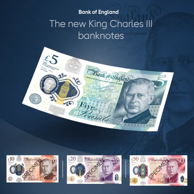 New King Charles III Bank Notes