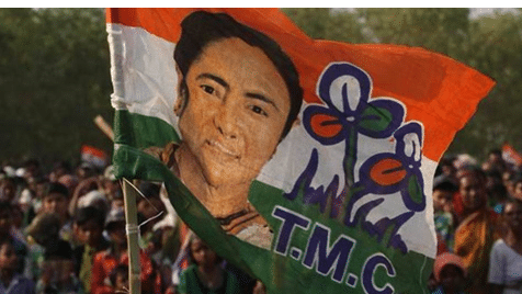 TMC FLAG , PHOTO-MAMATA BANERJEE | SOURCE- INDIAN EXPRESS
