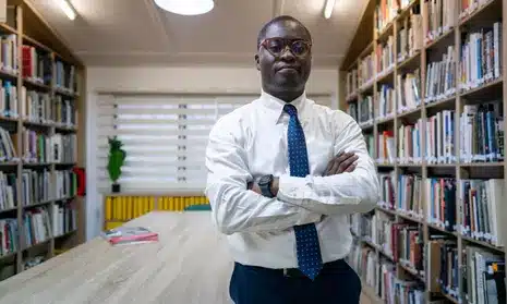 Mr. Paul Ampofo Ninson designed the modern library